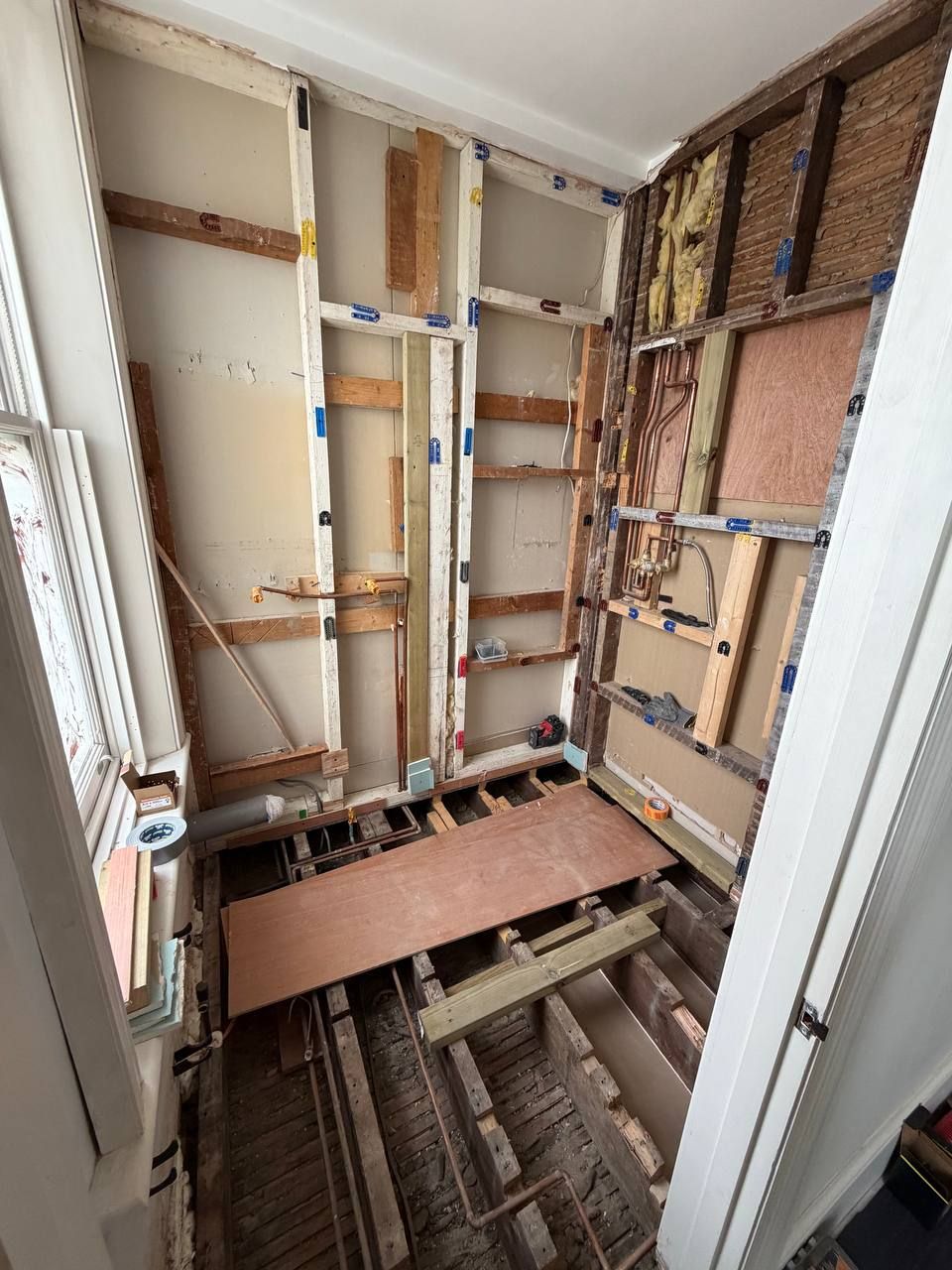 From the door, before